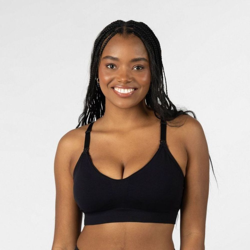 kindred by Kindred Bravely Women's Sports Pumping & Nursing Bra - Black XL